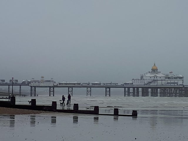 Eastbourne pier on New Year's Eve, taken by Alison Cushing SUS-220501-154553001