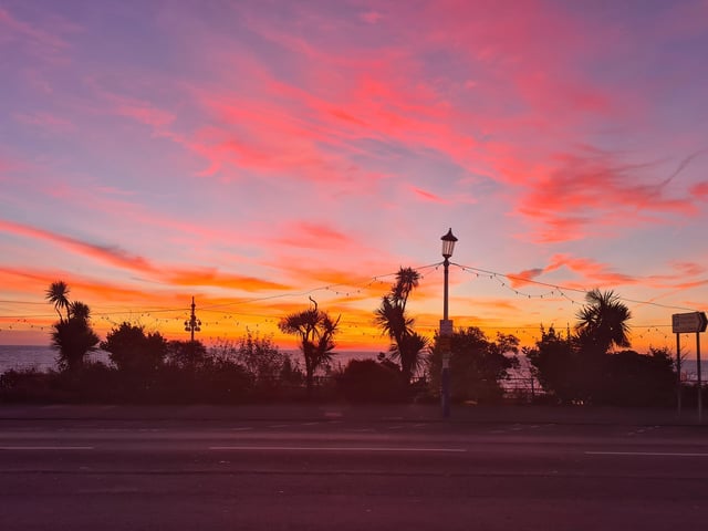 Another sunrise from John Garnell. "Gotta love Eastbourne," he said. SUS-220501-150039001