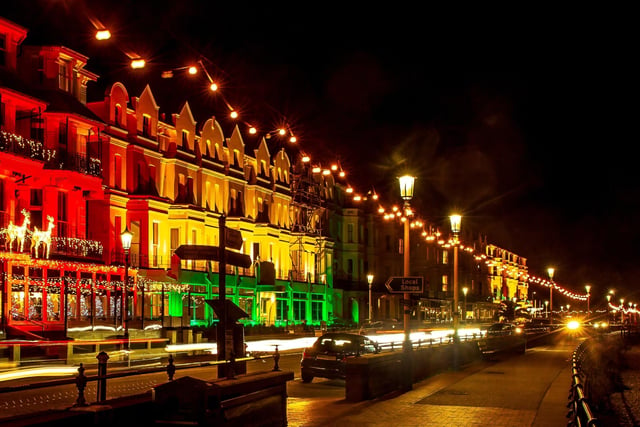 Matthew Jewell took this shot of the Christmas lights along Marine Parade. "Love the colours and street lights along the seafront, taken with a Canon 6d with five second exposure to get light trails from passing cars," he said SUS-220501-150547001