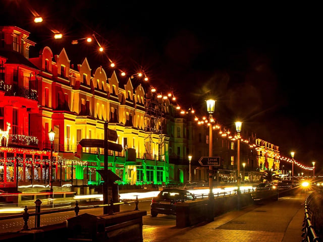 Matthew Jewell took this shot of the Christmas lights along Marine Parade. "Love the colours and street lights along the seafront, taken with a Canon 6d with five second exposure to get light trails from passing cars," he said SUS-220501-150547001