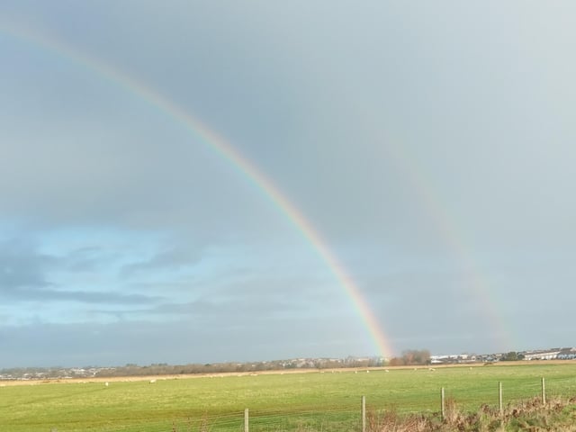 Rainbow at Cross Levels Way, taken by Kelvin Luscombe with a Sony Xperia. SUS-220501-151957001