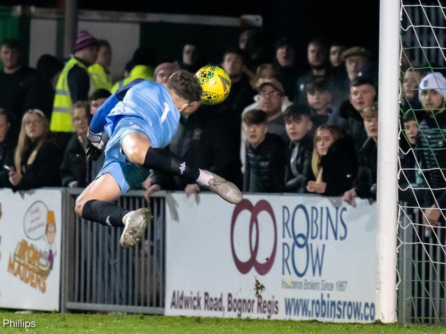 Action and crowd pictures from the Rocks-Rebels Sussex Senior Cup tie at Nyewood Lane, which Worthing won 2-0 / Pictures: Lyn Phillips and Trevor Staff
