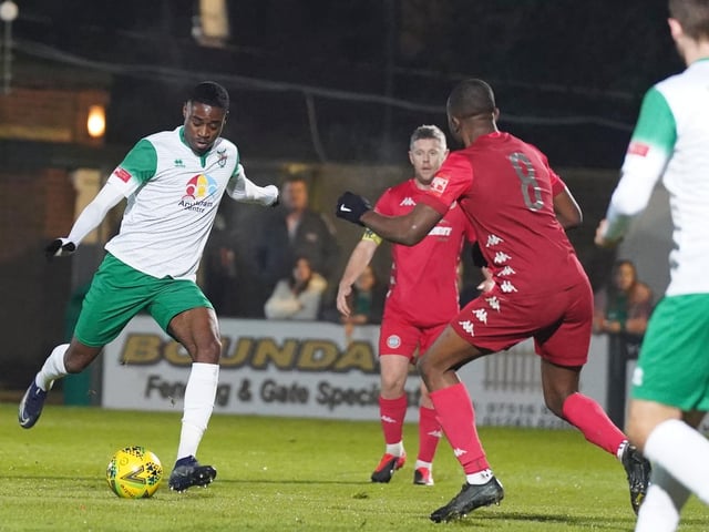 Action and crowd pictures from the Rocks-Rebels Sussex Senior Cup tie at Nyewood Lane, which Worthing won 2-0 / Pictures: Lyn Phillips and Trevor Staff