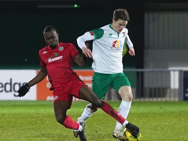 Action and crowd pictures from the Rocks-Rebels Sussex Senior Cup tie at Nyewood Lane, which Worthing won 2-0 / Pictures: Lyn Phillips and Trevor Staff