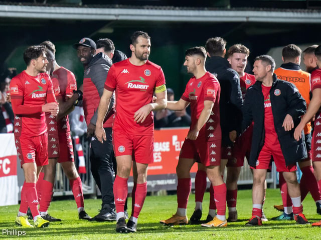 Action and crowd pictures from the Rocks-Rebels Sussex Senior Cup tie at Nyewood Lane, which Worthing won 2-0 / Pictures: Lyn Phillips and Trevor Staff