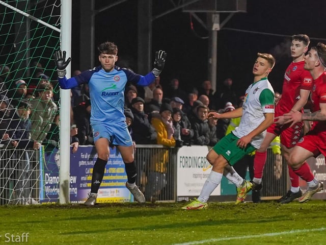 Action and crowd pictures from the Rocks-Rebels Sussex Senior Cup tie at Nyewood Lane, which Worthing won 2-0 / Pictures: Lyn Phillips and Trevor Staff