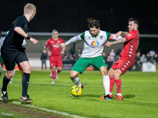 Action and crowd pictures from the Rocks-Rebels Sussex Senior Cup tie at Nyewood Lane, which Worthing won 2-0 / Pictures: Lyn Phillips and Trevor Staff