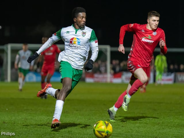 Action and crowd pictures from the Rocks-Rebels Sussex Senior Cup tie at Nyewood Lane, which Worthing won 2-0 / Pictures: Lyn Phillips and Trevor Staff