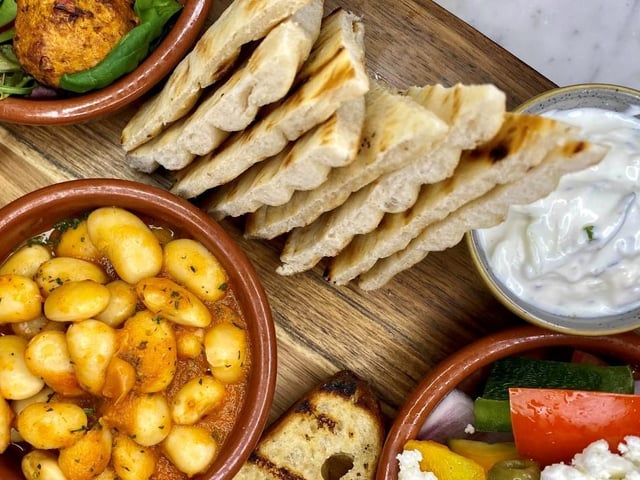 Valentine's dinner at the Olive Mediterranean restaurant in Corby has a very fun menu full of romantic puns including 'You're my feta half', 'I only have pies for you' and 'Don't go steakin' my heart'. You can even order a chocolate charcuterie board to share for dessert.