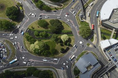 It's Hemel's (in)famous 'magic roundabout' - also known as The Plough Rounabout.