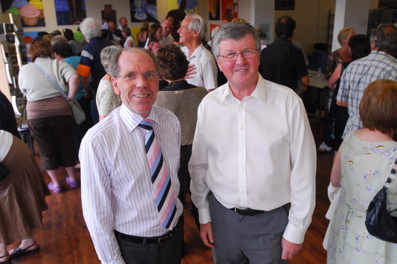 Former head teachers  Jon Catton  and Ken Davies.
