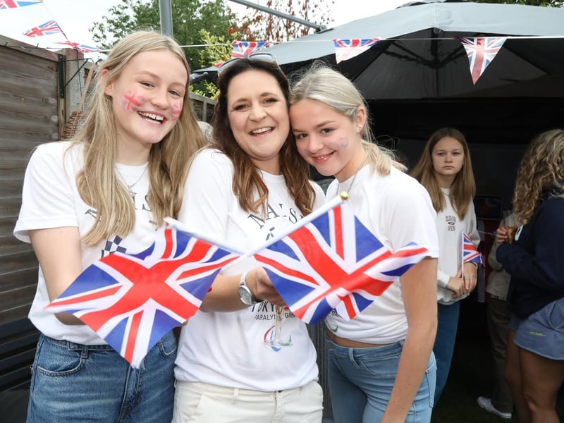 Pia, Laura and Boe - Maisie Summers-Newton's mum and sisters celebrate her victory