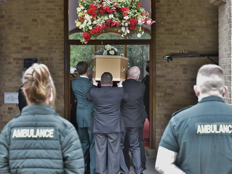 Many friends, family and former colleagues attended the funeral