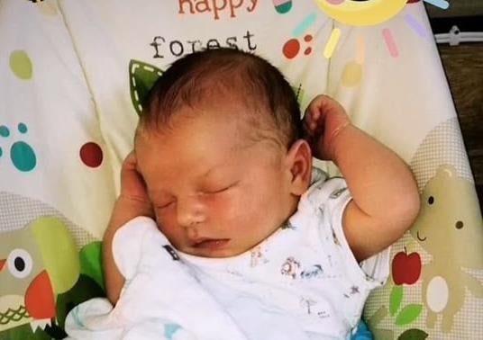 My beautiful grandson Corey born 21-04-20