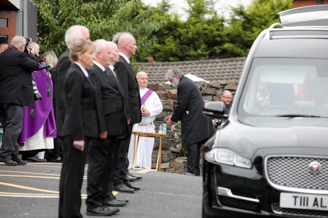 The funeral of Bobby Storey has taken place in Belfast.

Photo by Philip Magowan / Press Eye