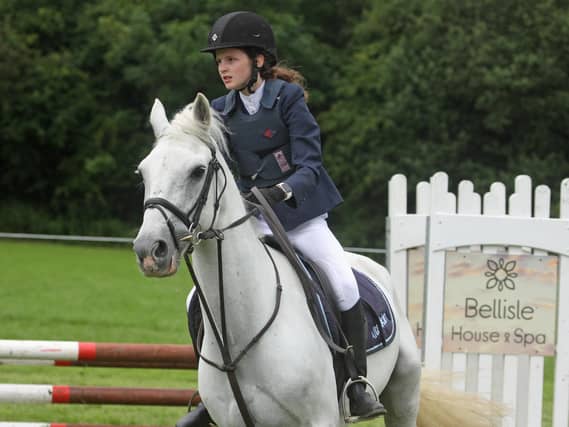 Josie Doherty on her horse, Charlie.