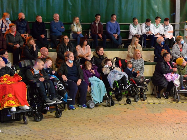 Some of the attendance at the Ardnashee School show ‘Across the Waves’ performed on Friday afternoon last. DER2141GS – 044