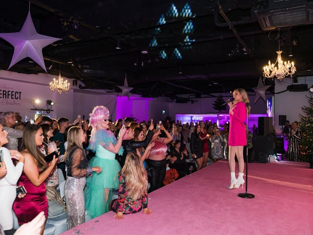 Nadine wows the crowd at the BPerfect event in the Europa Hotel.