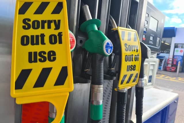 Fuel shortages are now affecting some petrol stations in the area.