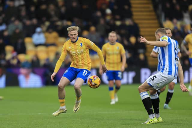 Action during the Sky Bet League 1 match against Huddersfield Town FC at the One Call Stadium, 21 Sept 2024, Photo credit Chris & Jeanette Holloway / The Bigger Picture.media