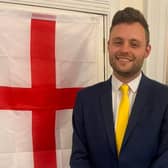 Coun Ben Bradley, Conservative MP for Mansfield, in Westminster. Picture: Coun Ben Bradley