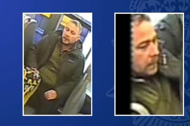CCTV images released by Nottinghamshire Police. Here is an image of a man police would like to speak with after a woman’s handbag was reported stolen.