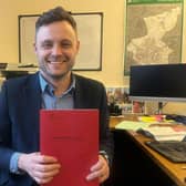 Coun Ben Bradley with the Spring Budget.
