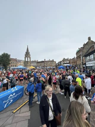 Crowds gathered in Mansfield