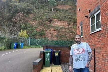 James Lee, 44, moved into his house near the landslide-hit quarry slope in 2021.