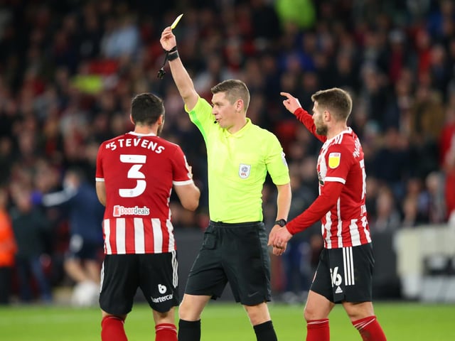 The Blades have 80 yellows and two red cards this campaign.