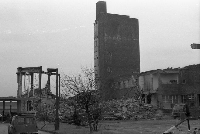 The dairy was demolished due to mining subsistence in 1982.