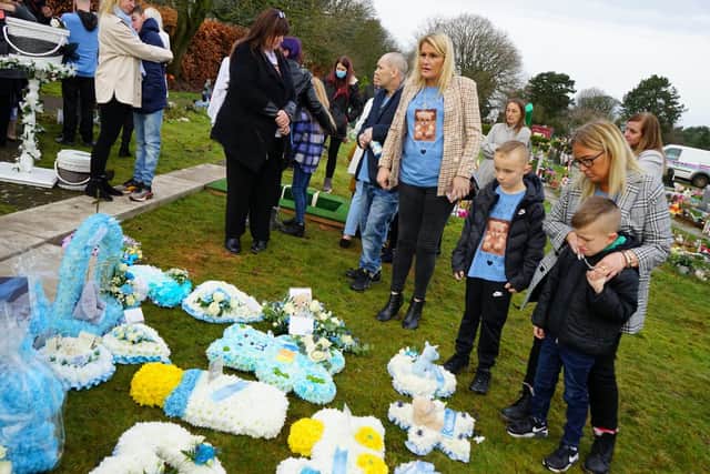 The vandalism occurred less than four weeks after his funeral, leaving mourners who had left floral tributes devastated