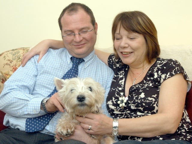 Richard and Karen Furniss of Skegby pictured with their dog Tessa in 2006.