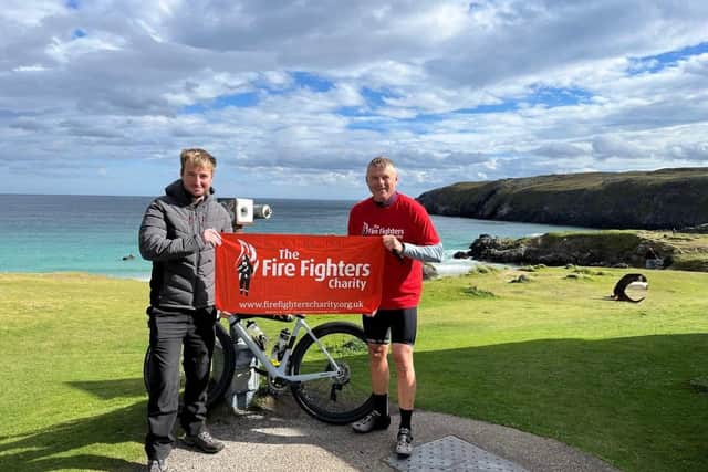 Chief Fire Officer Craig Parkin DL cycled 500 miles along Scotland’s North Coast 500 route over six days