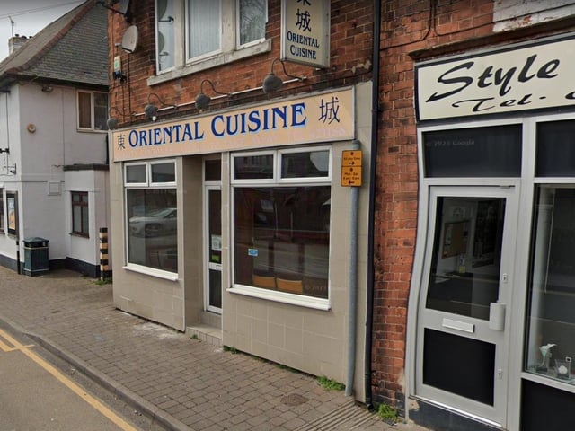 Oriental Cuisine, Clipstone Road West, Forest Town, was given a five rating following assessment on March 29.
