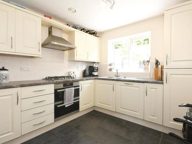The kitchen is modern and versatile, containing a range of units for storage, and a host of appliances. The cook in the family will have no complaints!