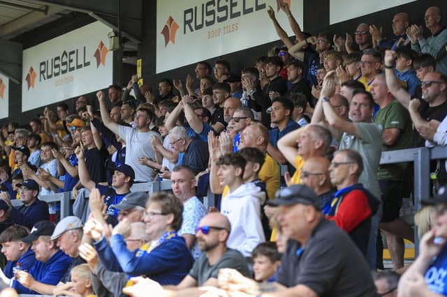 Stags fans at Burton Albion on Saturday. Photo credit Chris Holloway / The Bigger Picture.media