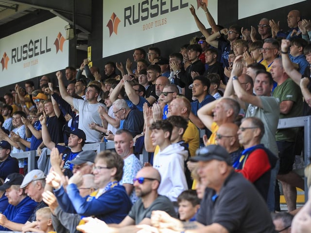 Stags fans at Burton Albion on Saturday. Photo credit Chris Holloway / The Bigger Picture.media
