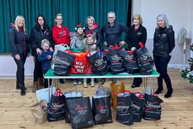 Local Slimming World members presented food donations to Langley Mill Food Bank.