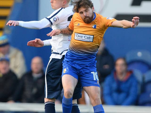 Paul Anderson in action against Guiseley.