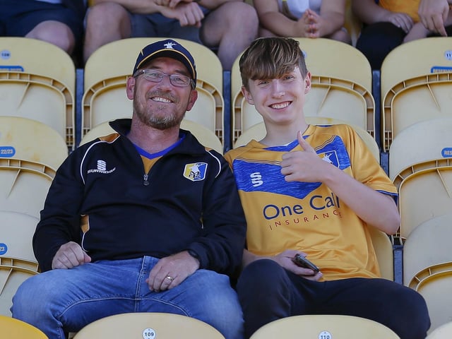 Stags fans ahead of the 2-1 win over Stockport County