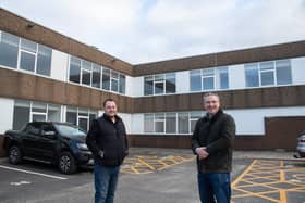 Cllr Jason Zadrozny and Cllr Matthew Relf outside High Pavement House