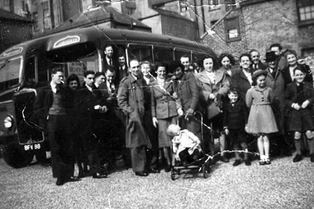 Gosport and District Motorcycle Club coach outing to Brighton in 1949