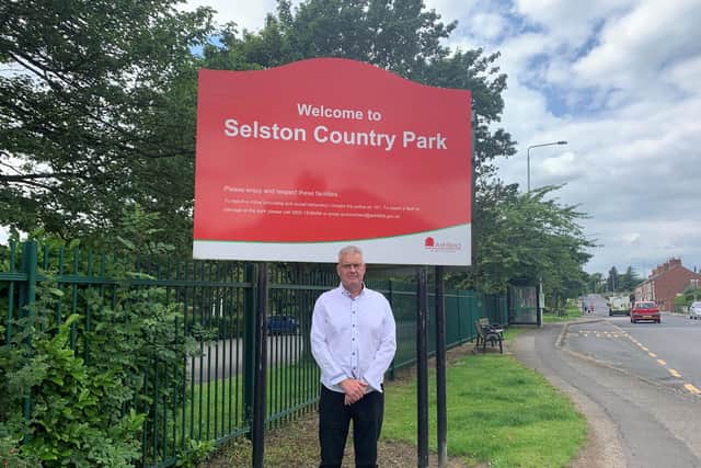 Ashfield and Eastwood MP Lee Anderson pictured in Selston.