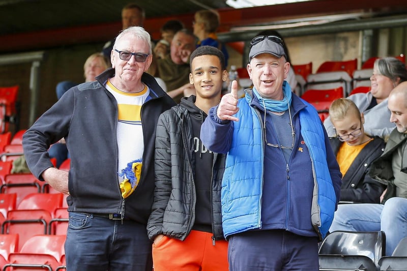 Stags fans ahead of kick-off at Gresty Road.