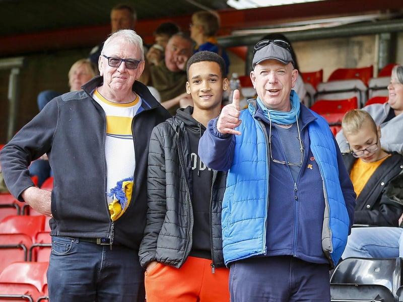 Stags fans ahead of kick-off at Gresty Road.