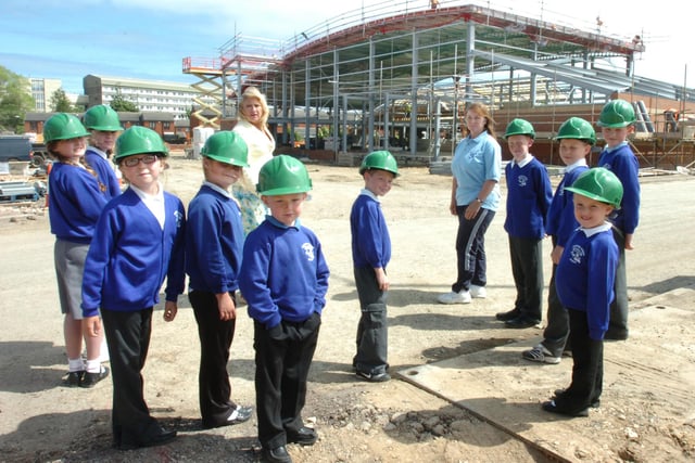 These Southwick pupils got to visit the site of the new school in this 2008 photo. Does this bring back happy memories?