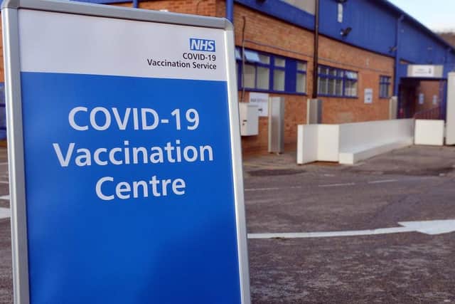 The new Mansfield vaccination site.