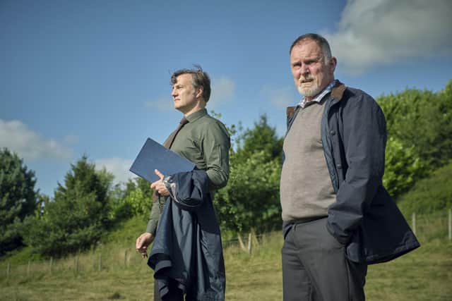 David Morrissey as Ian St.Clair and Robert Glenister in Sherwood