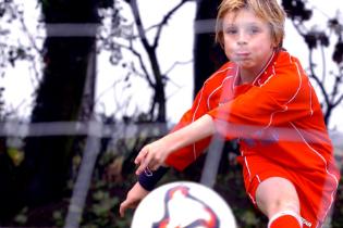 Football star Jake Robson from Loversall, 2005.